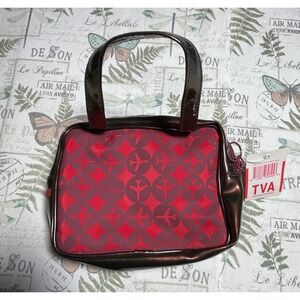 Transversion Lori‎ Bag Burgundy Airplane Print Travel Accessory Bag
